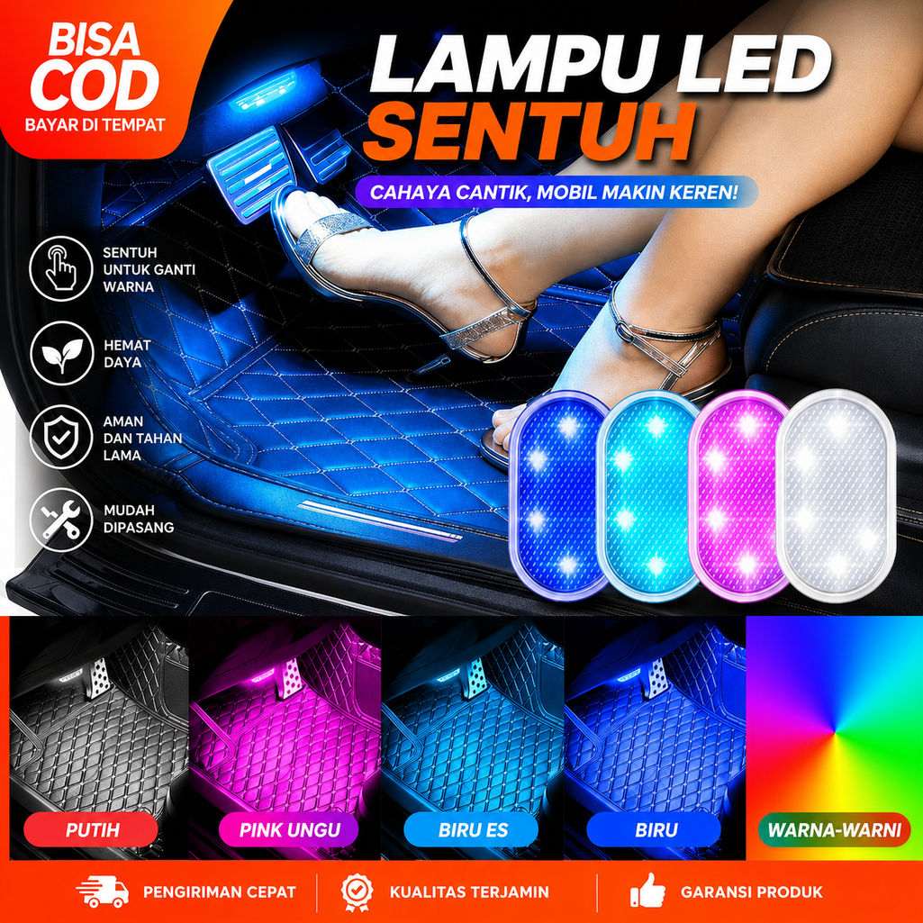 Lampu LED Sentuh Plafon Mobil