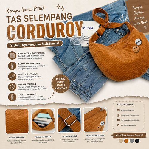Tas Corduroy