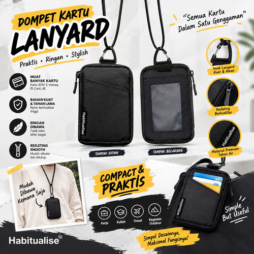 Dompet Kartu Lanyard Habitualise