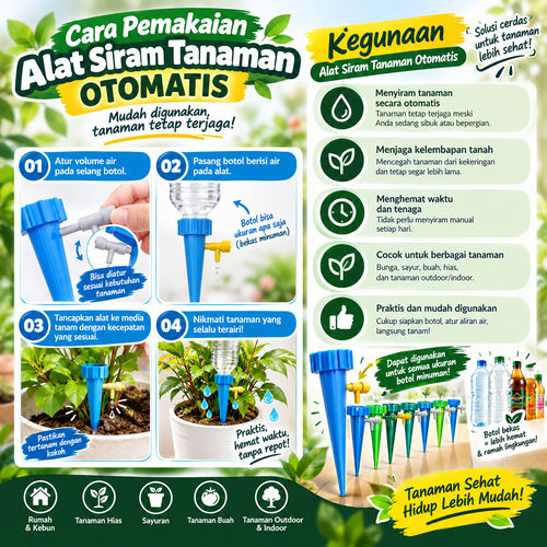 Cara Memasang Alat Siram Tanaman